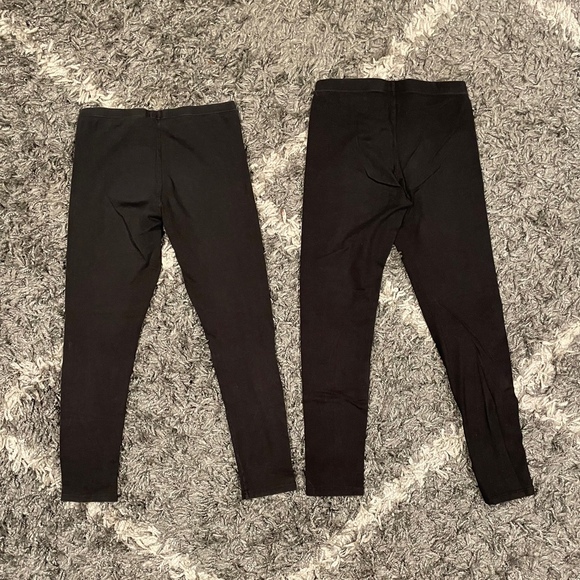 Girls Legging Bundle Size 10-12 Black Grey School Activewear Loungewear - Picture 6 of 7